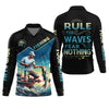 Joycorners Fishing Shirts, Rule The Waves Fear Nothing, SPF Long Sleeve Shirts, Fishing Shirts For Men