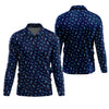 Joycorners Shark Pattern Performance Fishing Shirts, SPF Shirt For Men, Hooded Fishing Shirt, Fishing Shirts For Men