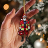 Joycorners Custom Name EMT Ornament, EMT Lover Christmas Gift 2D Flat LM2111