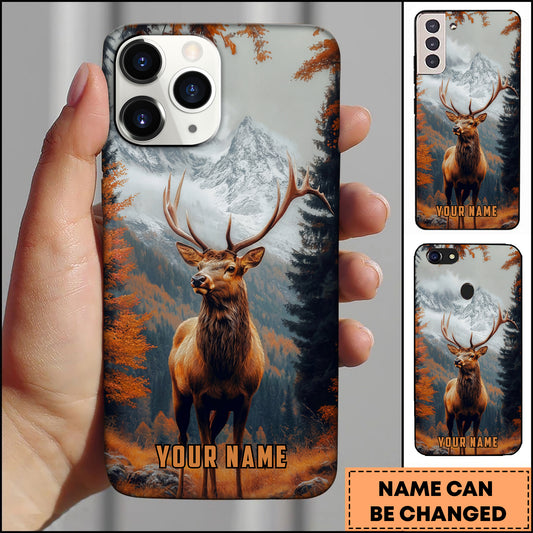 Joycorners Majestic Deer Oil Art Personalized Name Phone Case