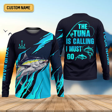 Joycorners The Tuna Is Calling I Must Go Tuna Fishing SPF Shirt For Men, Fishing Gifts For Men, Fishing Shirts For Men