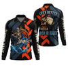 Joycorners Life's Better With A Rod In Hand SPF Shirts, Marlin Fishing Shirts For Men, Funny Fisherman Gift