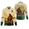 Joycorners Bigfoot's Quiet Day At The Lake Fishing UPF Shirts, Funny Fishing Shirt, Presents For Fishermen