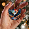 Joycorners Custom Name American Ornament, Christmas Gift for American Lover 2D Flat LM2211