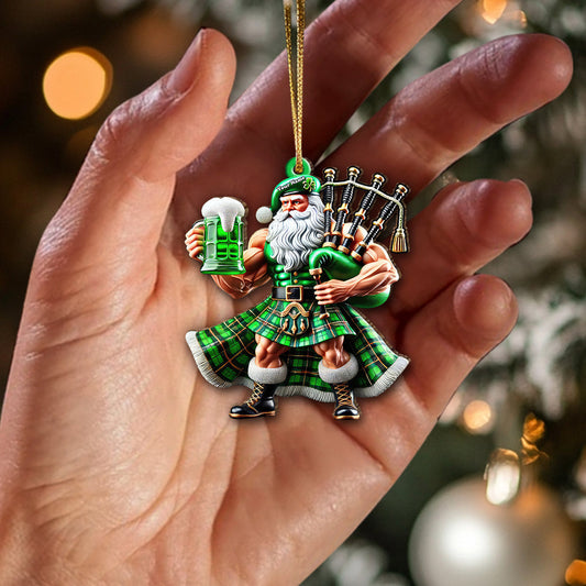 Joycorners Custom Name Scotland Ornament, Christmas Gift for Scotland Lover 2D Flat LM2211