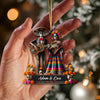 Joycorners Custom Name Mexican Couple Ornament, Mexican Couple Christmas Gift 2D Flat LM2111