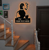 Maxcorners Personalized Funny Duck Metal Sign WITH LED/WITHOUT LED – Unique Hunting Lodge Wall Decor, Gift for Hunters MT0110