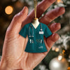 Joyccorners Custom Name Nurse Ornament, Home Decor Christmas Gift 2D Flat LM2111