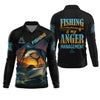 Joycorners Fishing Is My Anger Management Men Fishing Shirt, SPF Shirt For Men, Presents For Fishermen