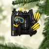 Joycorners Diving Lover, Home Decor, Christmas Ornament, Personalized Ornament3 2D Flat LM2111