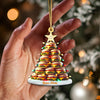 Joycorners Custom Name Hamburger Ornament, Hamburger Lover Christmas Gift 2D Flat LM2111