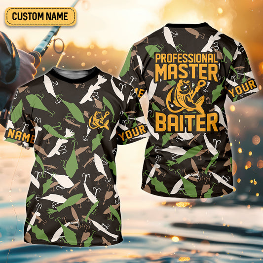 Joycorners Professional Master Baiter Fishing UPF Shirts, Camo Fishing Shirt, Presents For Fishermen
