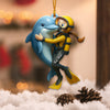 Joycorners Diving, Sea Lover Home Decor, Christmas Ornament, Personalized Ornament4 2D Flat LM2111