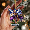 Joycorners Custom Name Scotland Ornament, Christmas Gift for Scotland Lover85 2D Flat LM2111