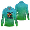 Joycorners Show Me Your Bobbers Shirt, Green Blue Neon Men Fishing Shirt, Funny Fishing Shirt, SPF Shirt