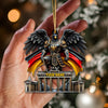 Joycorners Custom Name Germany Ornament, Christmas Gift for Germany Lover5 2D Flat LM2111
