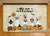 Joycorners Halloween Dog Doormat, Welcome, Gift For Dog Lovers, Housewarming Gift, Dog Decor LM0210