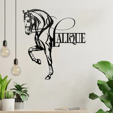 Personalized Name Horse Metal Sign