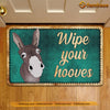 Joycorners Donkey Doormat, Wipe Your Hooves Gift For Donkey Lovers, New Home Gift, Housewarming Gift, Donkey Decor LM0210