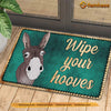 Joycorners Donkey Doormat, Wipe Your Hooves Gift For Donkey Lovers, New Home Gift, Housewarming Gift, Donkey Decor LM0210
