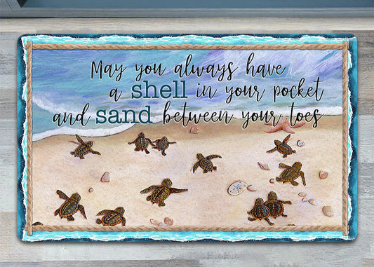 Joycorners Turtle Doormat, May You Always Have A Shell Gift For Turtle Lovers, New Home Gift, Housewarming Gift, Turtle Decor LM0210