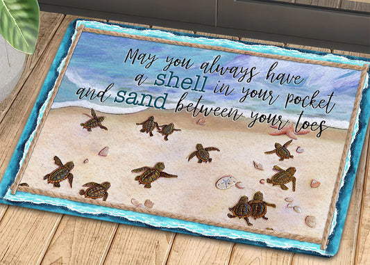 Joycorners Turtle Doormat, May You Always Have A Shell Gift For Turtle Lovers, New Home Gift, Housewarming Gift, Turtle Decor LM0210