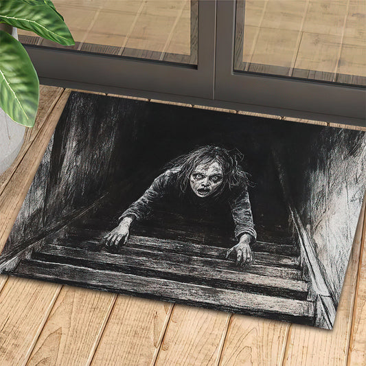Joycorners Halloween Doormat, Scary Staircase, Spooky Doormat For Home Decor Housewarming Gift, Welcome Mat Gift LM0210