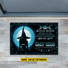 Joycorners Funny Personalized Halloween Witch Doormat, Witch House Smoke Of Air, Doormat For Home Decor Housewarming Gift, Welcome Mat Gift For Witch Lovers LM0210