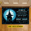 Joycorners Funny Personalized Halloween Witch Doormat, Witch House Smoke Of Air, Doormat For Home Decor Housewarming Gift, Welcome Mat Gift For Witch Lovers LM0210