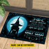 Joycorners Funny Personalized Halloween Witch Doormat, Witch House Smoke Of Air, Doormat For Home Decor Housewarming Gift, Welcome Mat Gift For Witch Lovers LM0210
