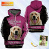 Joycorners Golden Retriever Dog Lover Gift 3D Custom Name And Dog Full Print Shirts