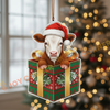 Joycorners Christmas Gifts Cow Ornament, Acrylic Ornament (10 Breed Options)
