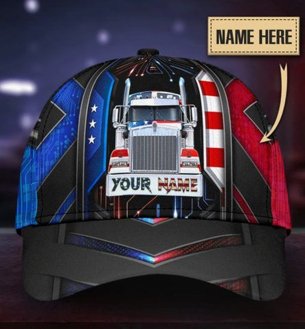 Joycorners Truck Customized Name 3D Cap