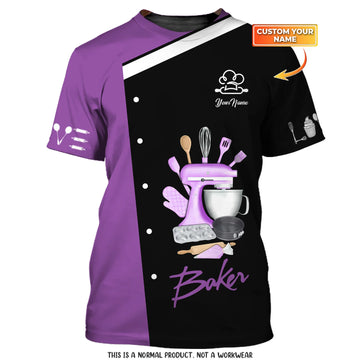 BAKER - Custom Bakery Shirt Gift For Baking & Cake Lover Printed Shirt