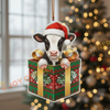 Joycorners Christmas Gifts Cow Ornament, Acrylic Ornament (10 Breed Options)