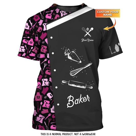BAKER - Custom Bakery Shirt Gift For Baking & Cake Lover Printed Shirt