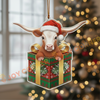 Joycorners Christmas Gifts Cow Ornament, Acrylic Ornament (10 Breed Options)