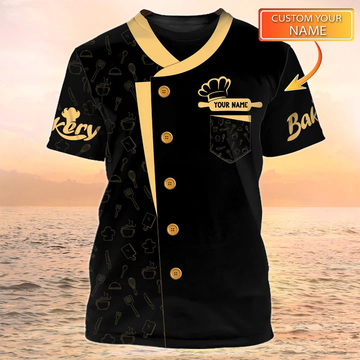 BAKER - Custom Bakery Shirt Gift For Baking & Cake Lover Printed Shirt