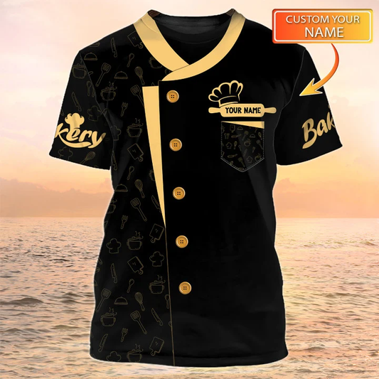 BAKER - Custom Bakery Shirt Gift For Baking & Cake Lover Printed Shirt