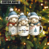 Joycorners Personalized Cup Cuties Cows Christmas Acrylic Ornament (10 Breed Options)