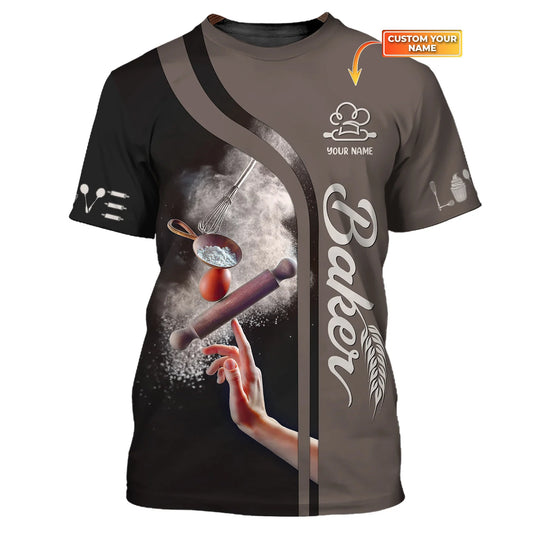 BAKER - Custom Bakery Shirt Gift For Baking & Cake Lover Printed Shirt