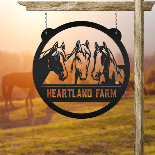 Joycorners Horse Metal Sign for Stall, Personalized Gift For the Horse Girl-Horse Decor for Horse Trailer-Horse Decor for Barn-Stable-Stall LM0110