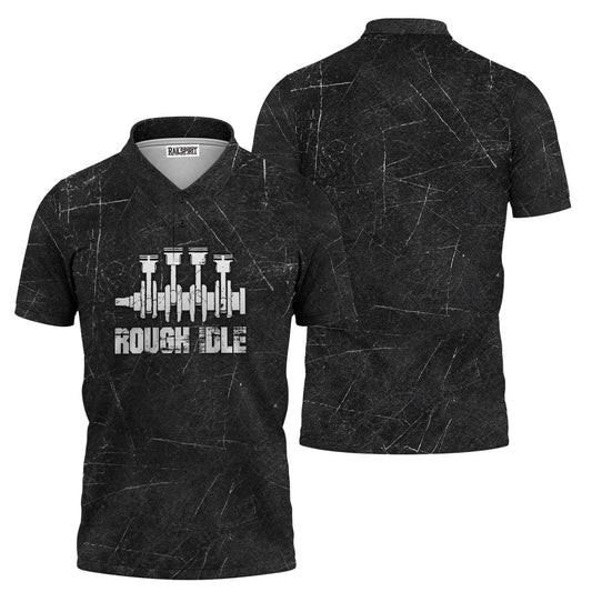 Joycorners Rough Idle Mechanic Shirt, Car Engine Graphic Tee for Auto Enthusiasts, Car Lovers, and Gearheads, Unique Engine Design Shirt for Men & Women PT2609