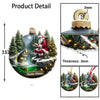 Joycorners Custom Name Santa Fishing Ornament, Fishing Lover Christmas Gift 2D Flat LM2211