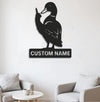 Maxcorners Personalized Funny Duck Metal Sign WITH LED/WITHOUT LED, Unique Hunting Cabin Wall Decor, Waterfowl Lover Gift MT0110