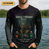 Joycorners Sorry I Missed Your Call I Was On The Other Line Fishing UPF Shirts, Funny Fishing Shirt, Men's Fishing Shirt