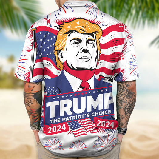 Joycorner Trump The Patriot'S Choice 2024  Hawaiian Shirt