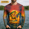 Joycorners Bass Fishing And Beer That's Why I'm Here SPF Shirt For Men, Fishing Gifts For Men, Custom Fishing Shirts
