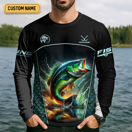Joycorners Don't Be A Dumb Bass SPF Shirt For Men, Funny Fishing Shirt, Fishing Shirts For Men, Bass Fishing