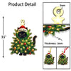Joycorners Custom Name Cat Christmas Tree Ornament, Cat Christmas Gift 2D Flat LM2111